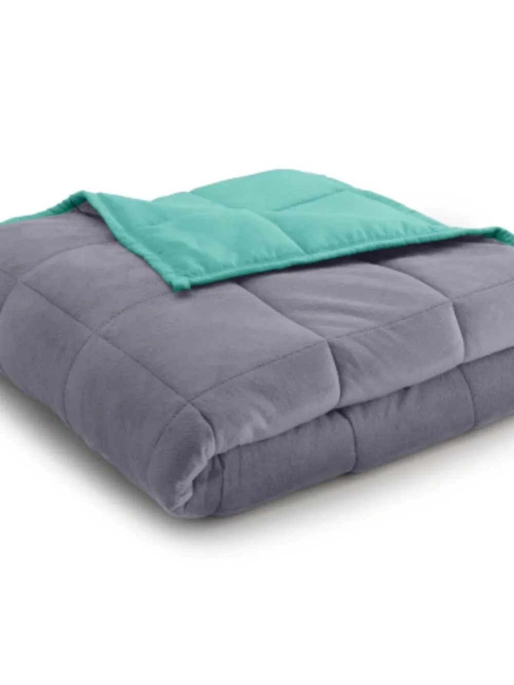 Ella Jayne Weighted Blanket 15lb - Grey/Aqua - 15 Lb